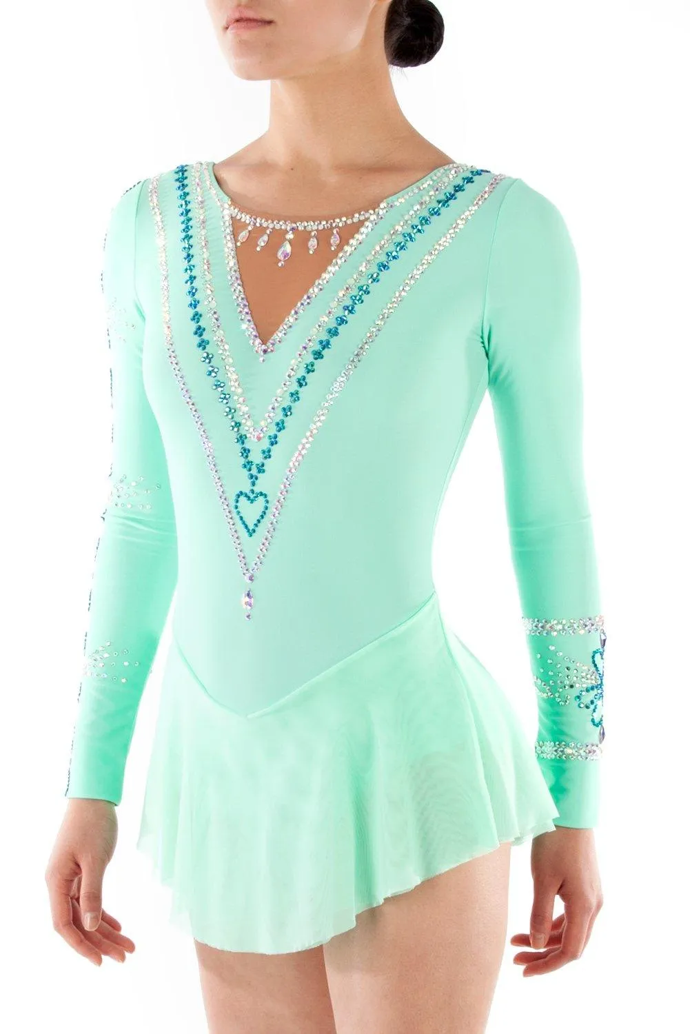 3891 // TESSA Long-Sleeve Dress and Leotard
