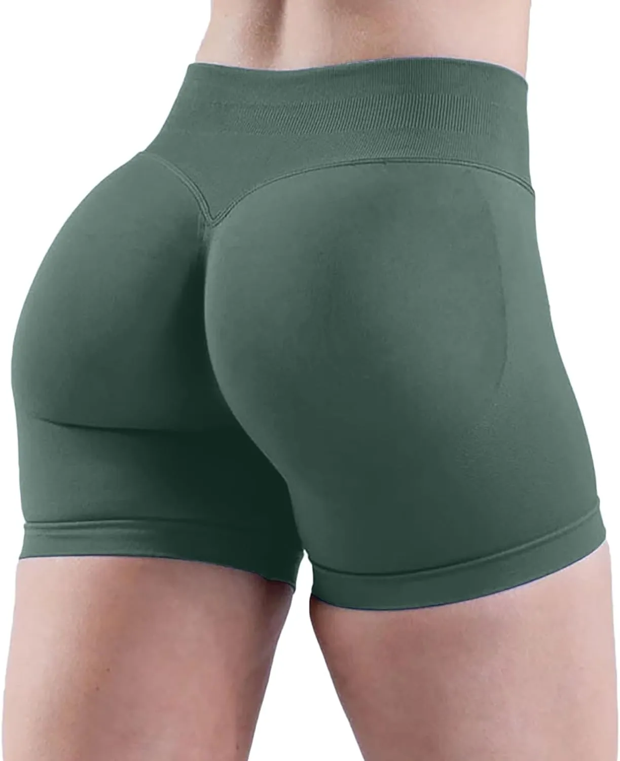 Athletic Shorts for Women High Waisted Tummy Control Gym Workout Shorts Butt Lifting Seamless Biker Yoga