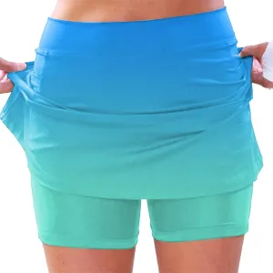 Athletic Skirts for Women Summer Yoga Skirts with Leggings Stretchy High Waist Lightweight Skirts Yoga Culottes for Sports