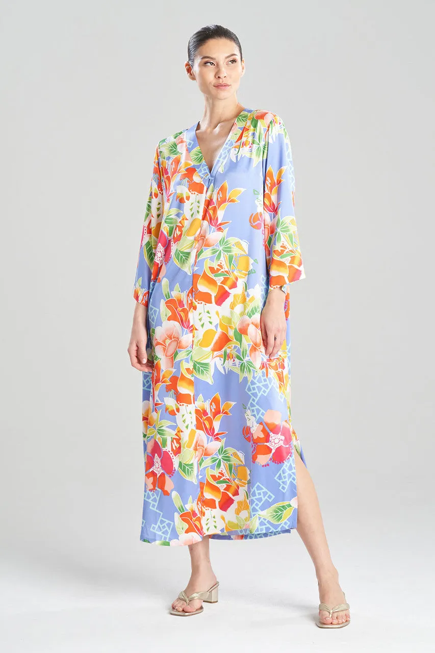 Camellia Zip Caftan