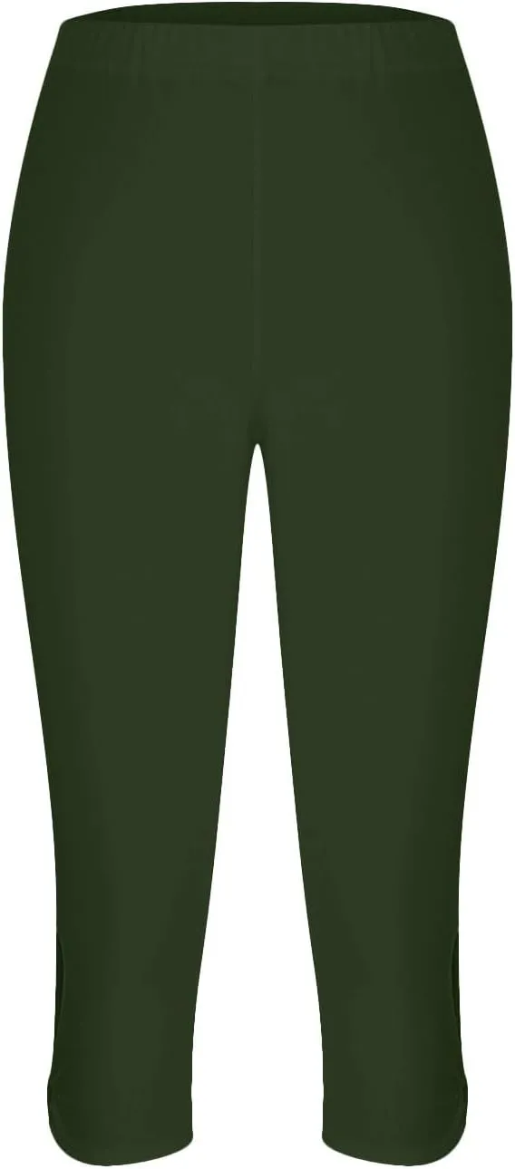 Capri Leggings for Women Casual Yoga Pants Summer Dressy Lightweight Comfy Stretchy Workout Pants