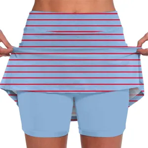Elastic Yoga Skirt for Women Waist Culottes Short Skirts Skinny Pants Mid Waist Tennis Skirts Skorts for Women with