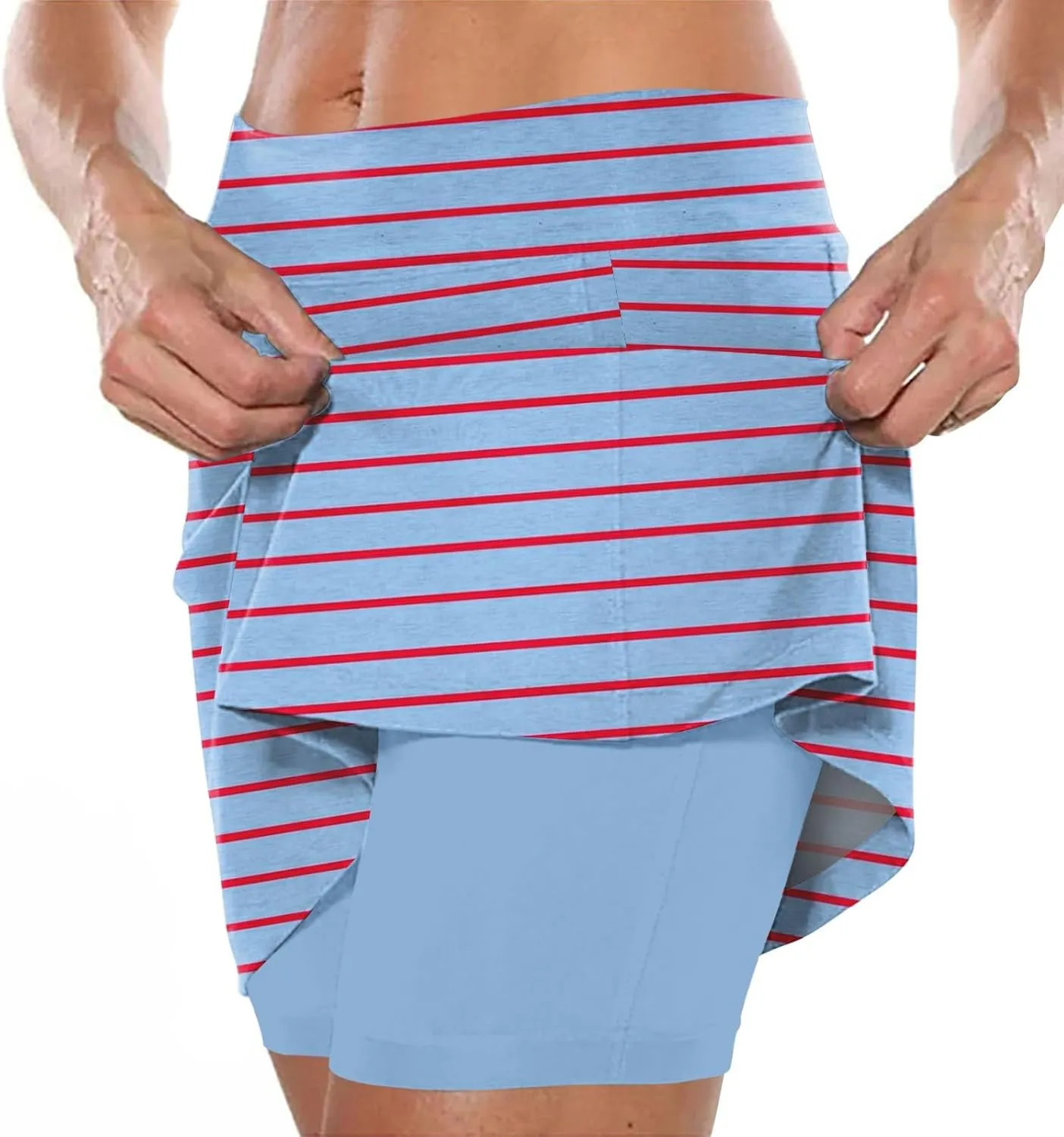 Elastic Yoga Skirt for Women Waist Culottes Short Skirts Skinny Pants Mid Waist Tennis Skirts Skorts for Women with