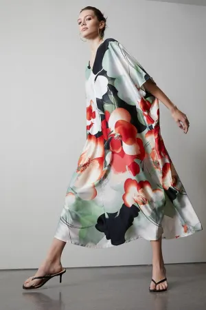 Exotic Poppy Caftan