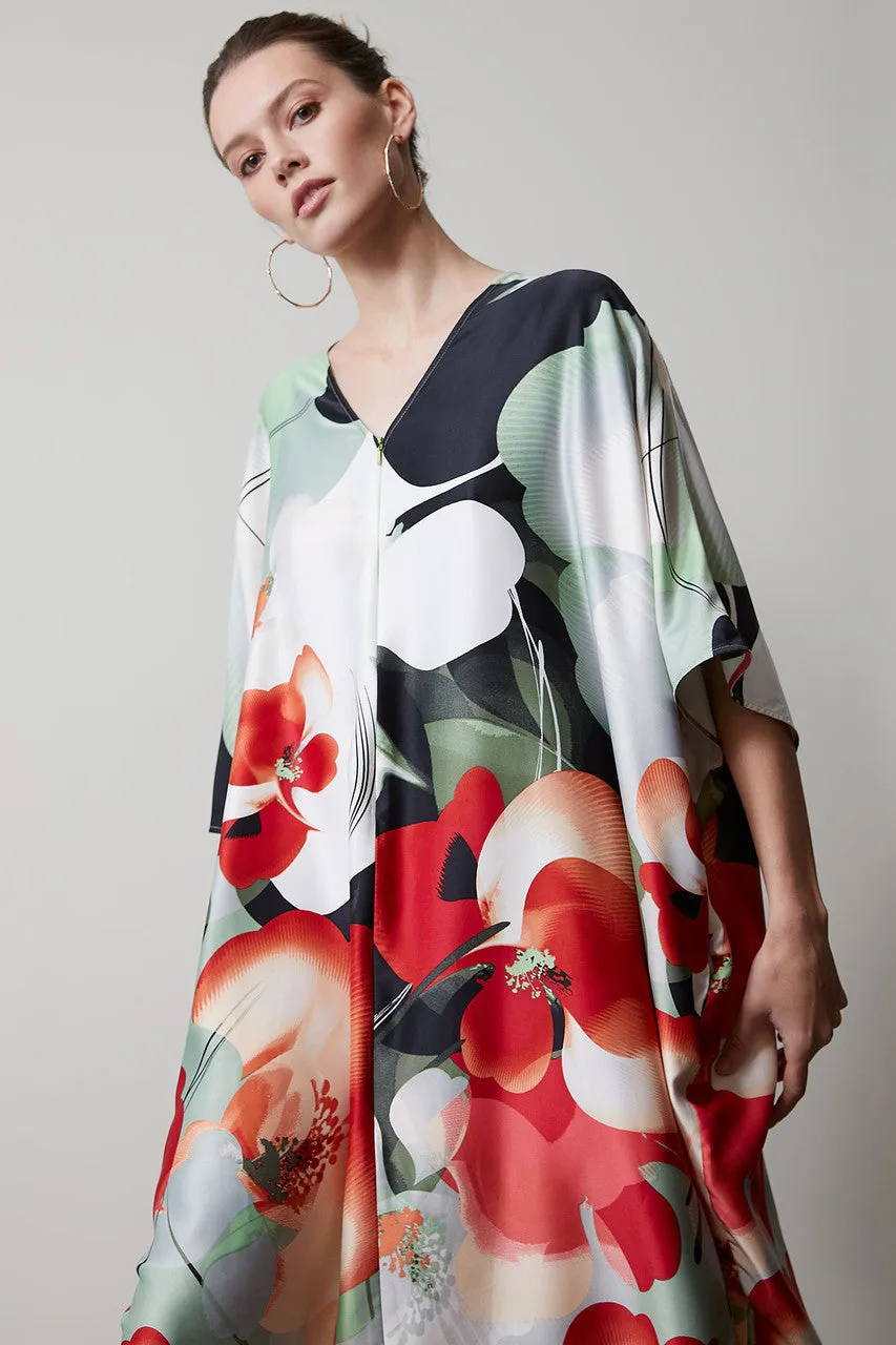 Exotic Poppy Caftan