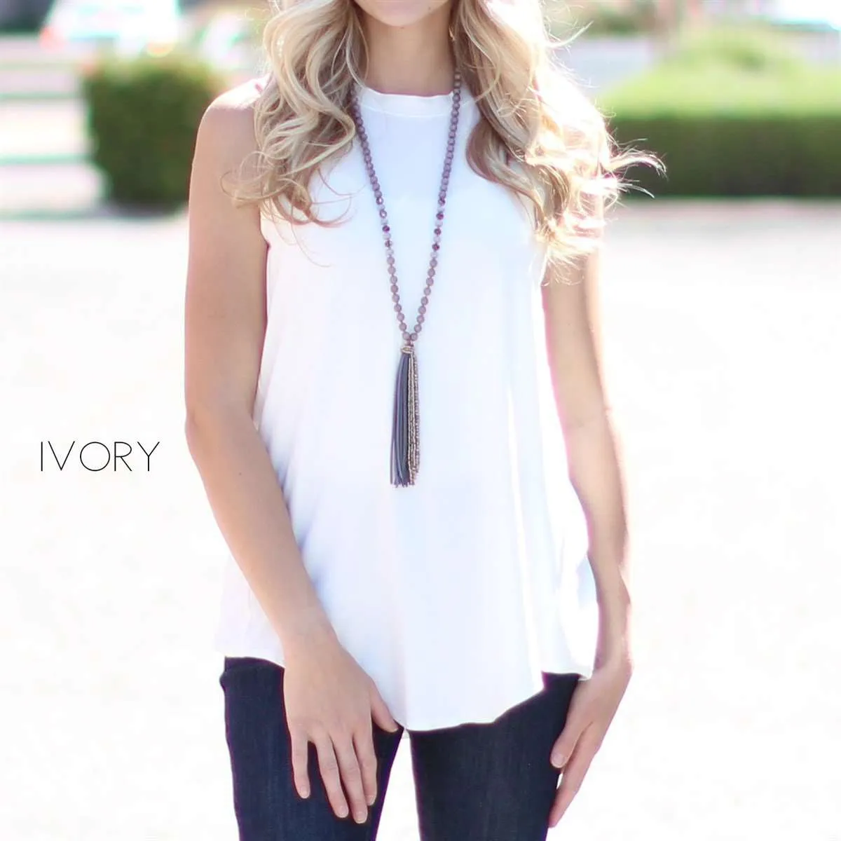 Flowy Scoop Neck Tank | S-XL