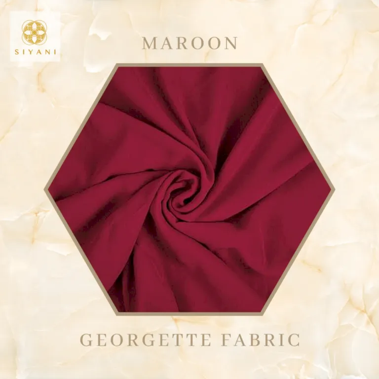 Georgette Fabric Maroon