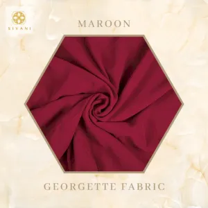 Georgette Fabric Maroon