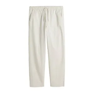H&M Relaxed Fit Twill Pull-on Pants, light beige