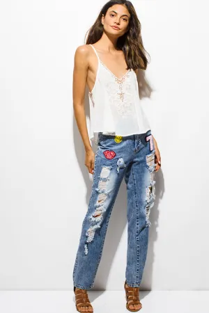 HIGH WAISTED BOYFRIEND JEANS