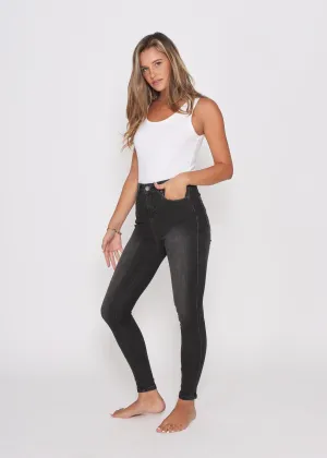 Khloe Skinny Jeans - Dark Grey Wash
