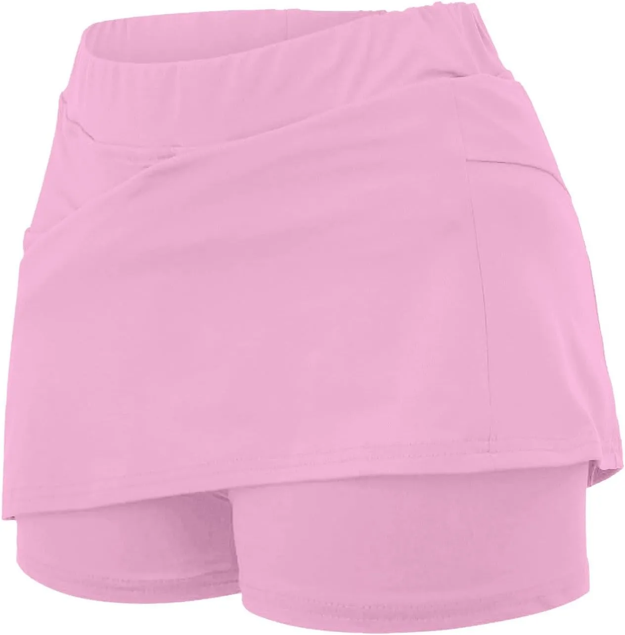 Lightweight High Waist Mid Waist Culottes Short Skirts Skinny Pants Plus Size Skorts for Women High Waist Swim