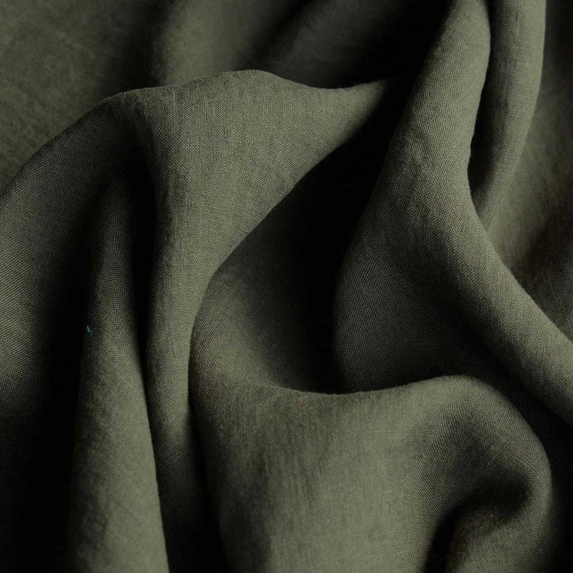 Linford Olive Washed Linen