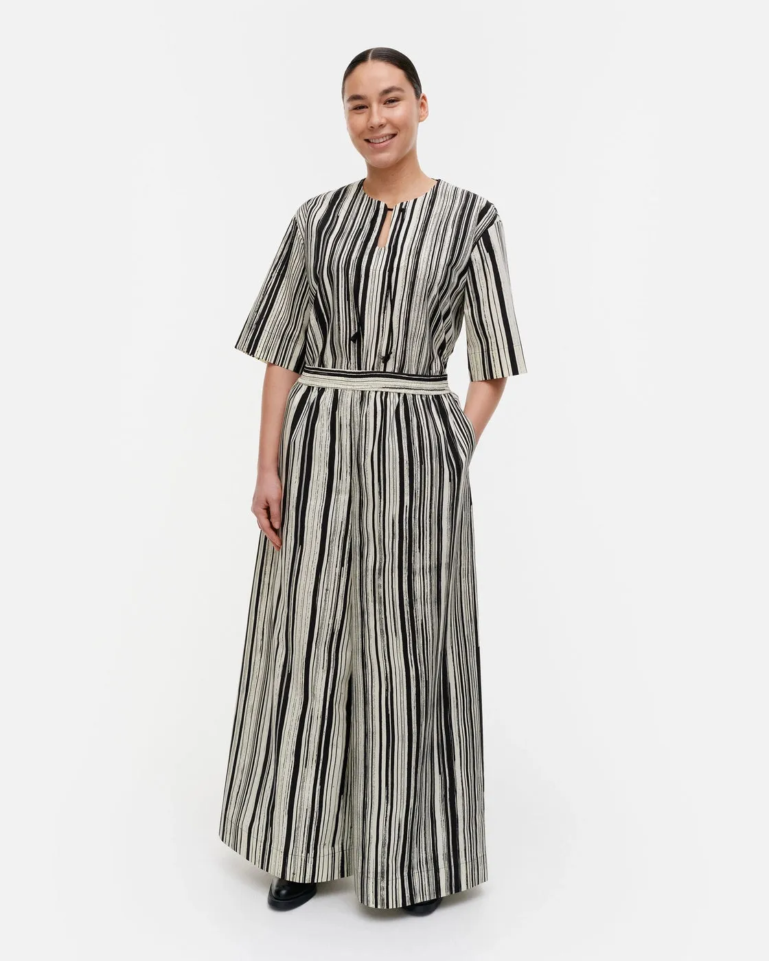 Marimekko Kohti Siluetti Cotton Poplin Trousers