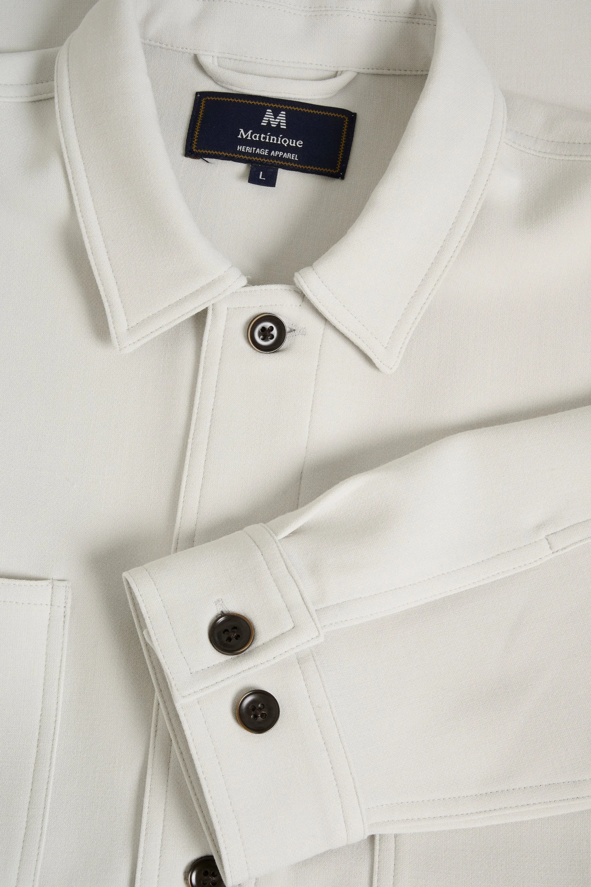 Matinique® MAPelton Heritage OverShirt/Lunar Rock - SS24 SALE