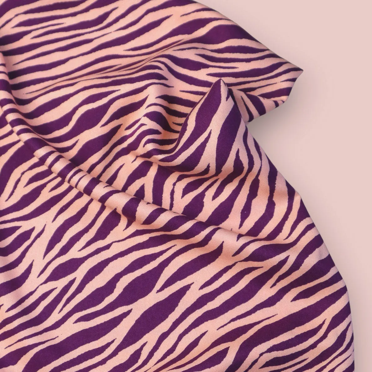 Mind the Maker - Viscose Twill - Zebra - Peach & Plum