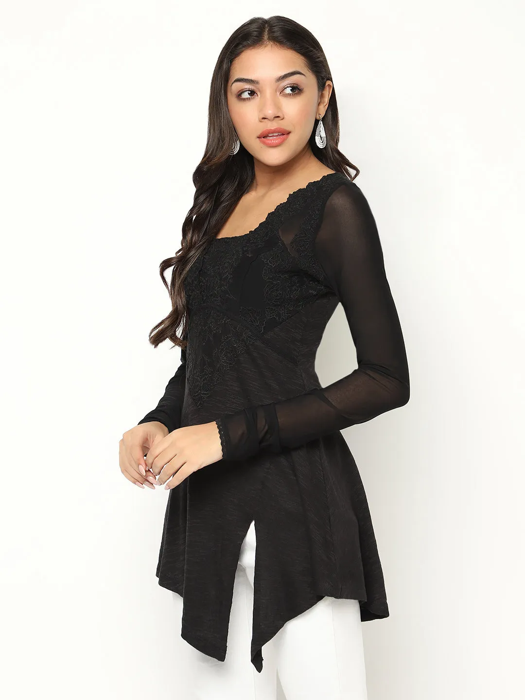 Monochrome Lycra Top
