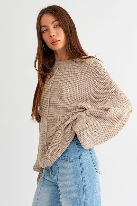 Ribbed Knitted Sweater *Online Only*
