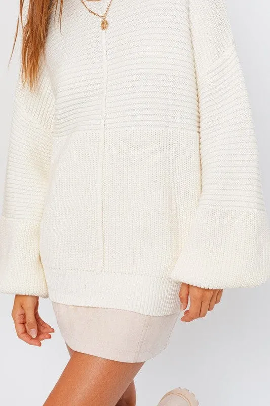 Ribbed Knitted Sweater *Online Only*