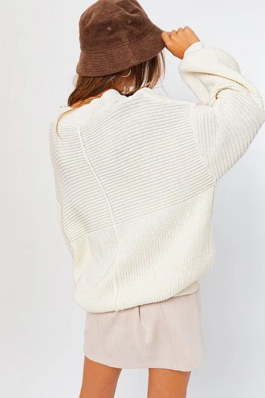 Ribbed Knitted Sweater *Online Only*