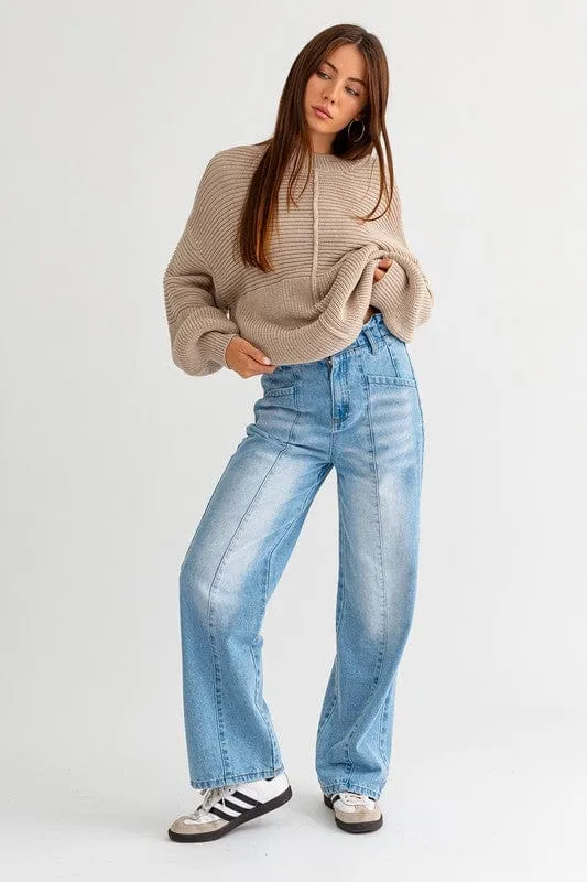 Ribbed Knitted Sweater *Online Only*