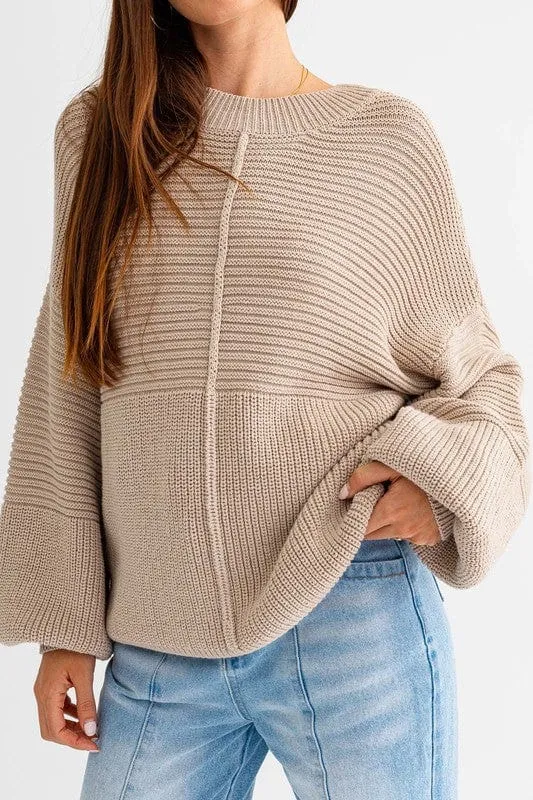 Ribbed Knitted Sweater *Online Only*