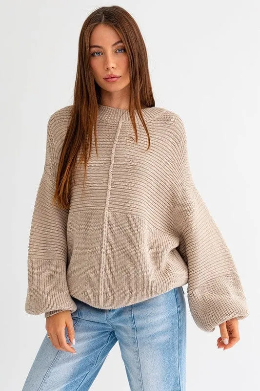 Ribbed Knitted Sweater *Online Only*