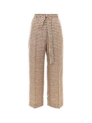 'S Max Mara Printed Wide Leg Trousers