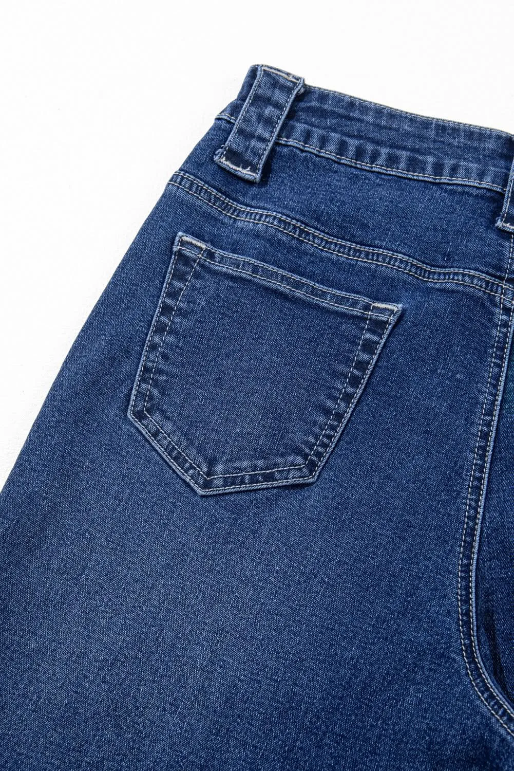 Sail blue high-waisted jeans