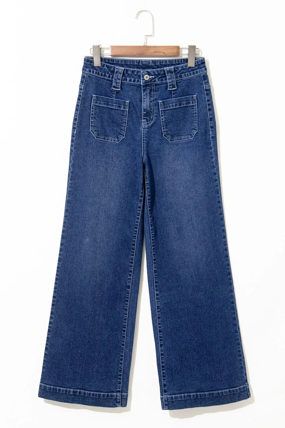Sail blue high-waisted jeans