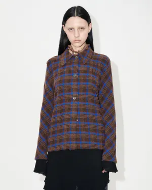 SANCTUARY SHIRT / BROWN PANKOW CHECK