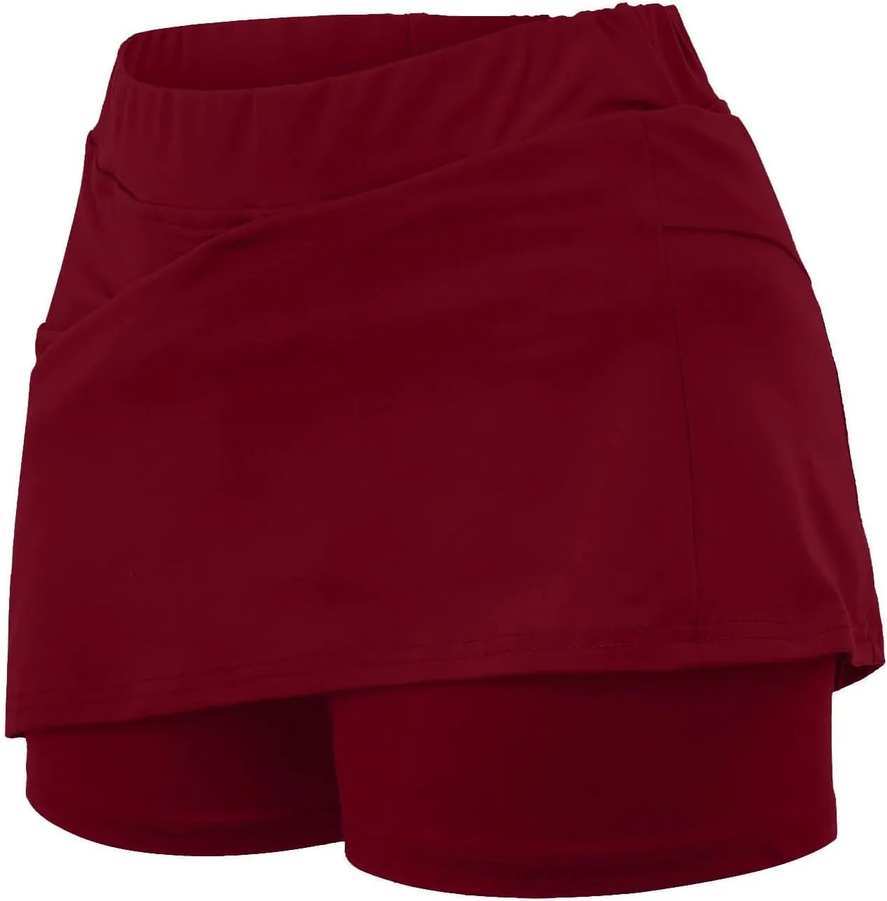 Skirts for Women Trendy Summer Stretch Yoga Culottes Solid Color Athletic Shorts High Waist Lightweight Elastic Joggers Skirt