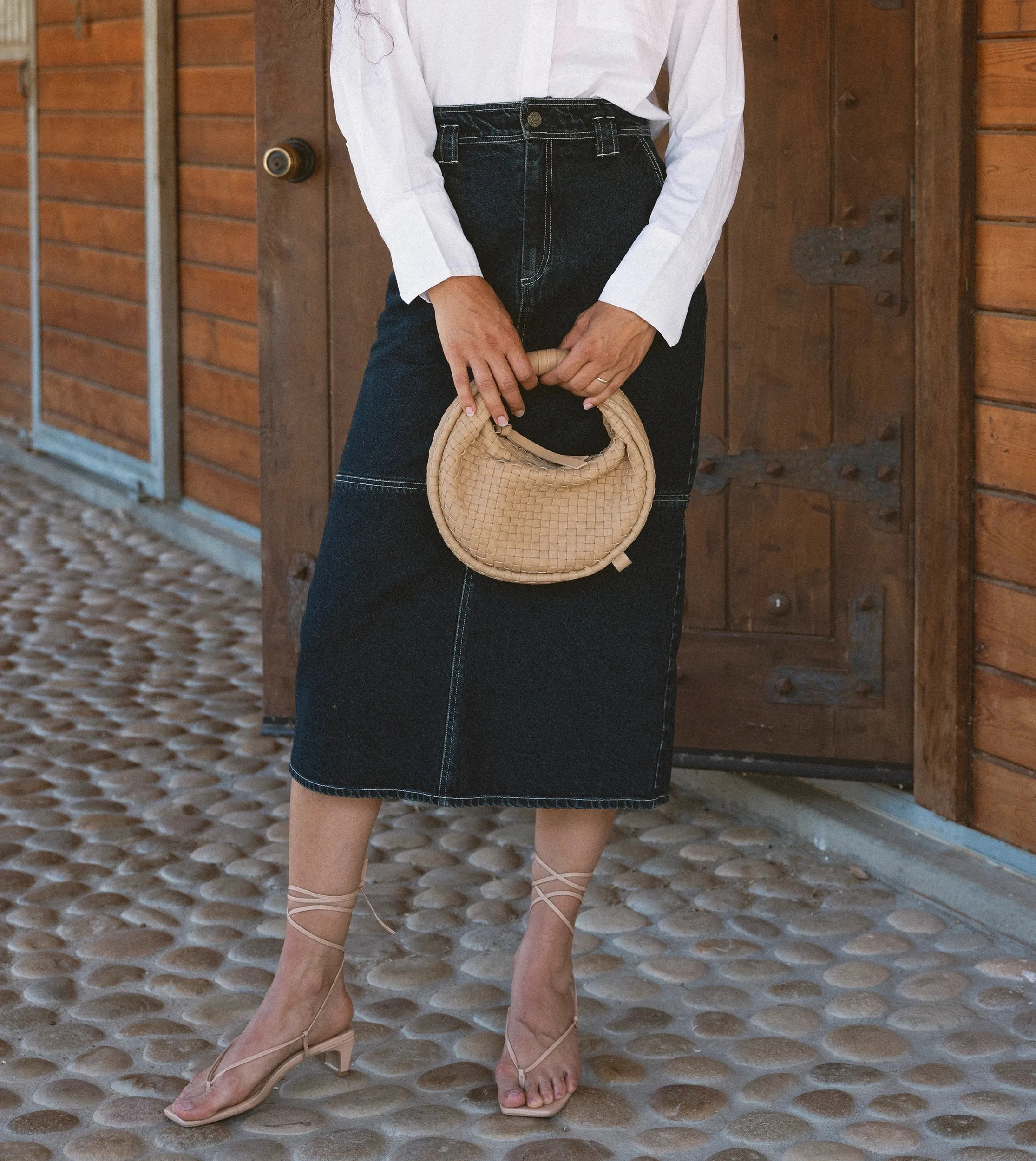 Sue Midi Skirt | Dark Denim