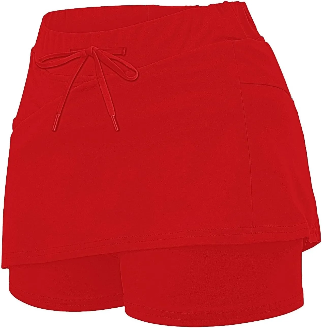 Tennis Skirts for Women Solid Mini Skirt Tummy Control Golf Skirts with Shorts Athletic Skorts Elastic Yoga Culottes