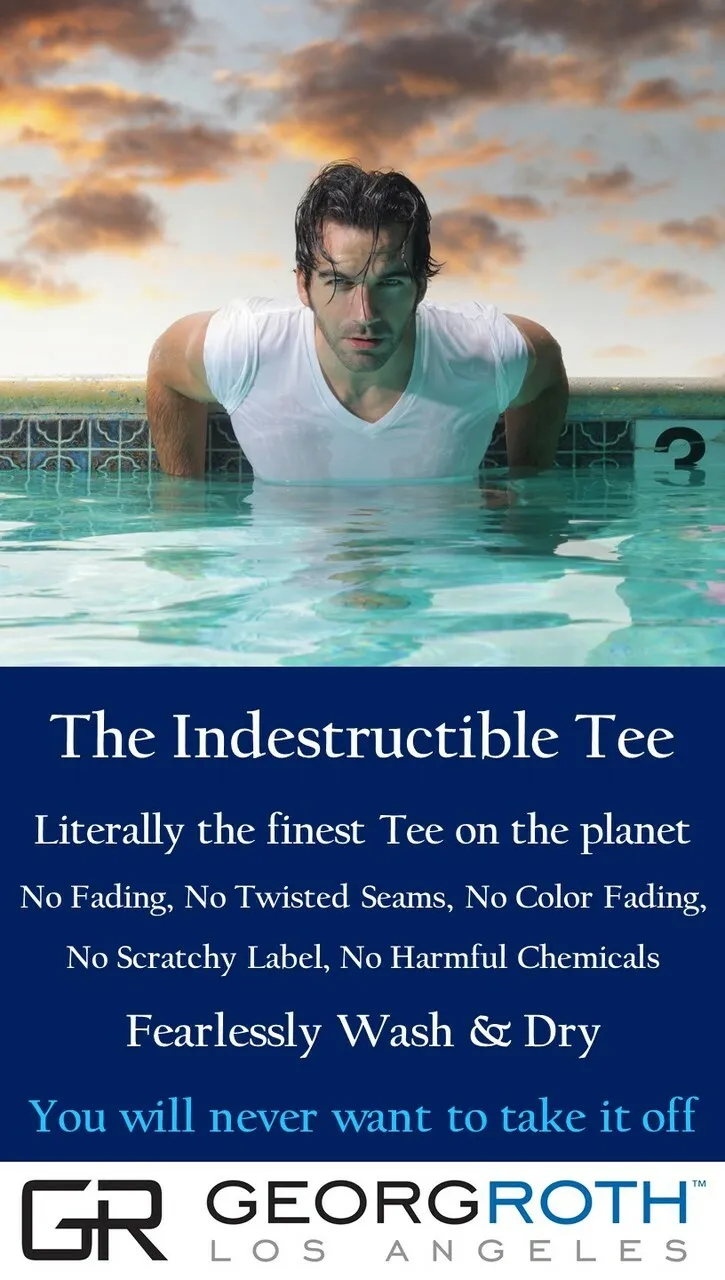 The Indestructible V-neck Tee | Black