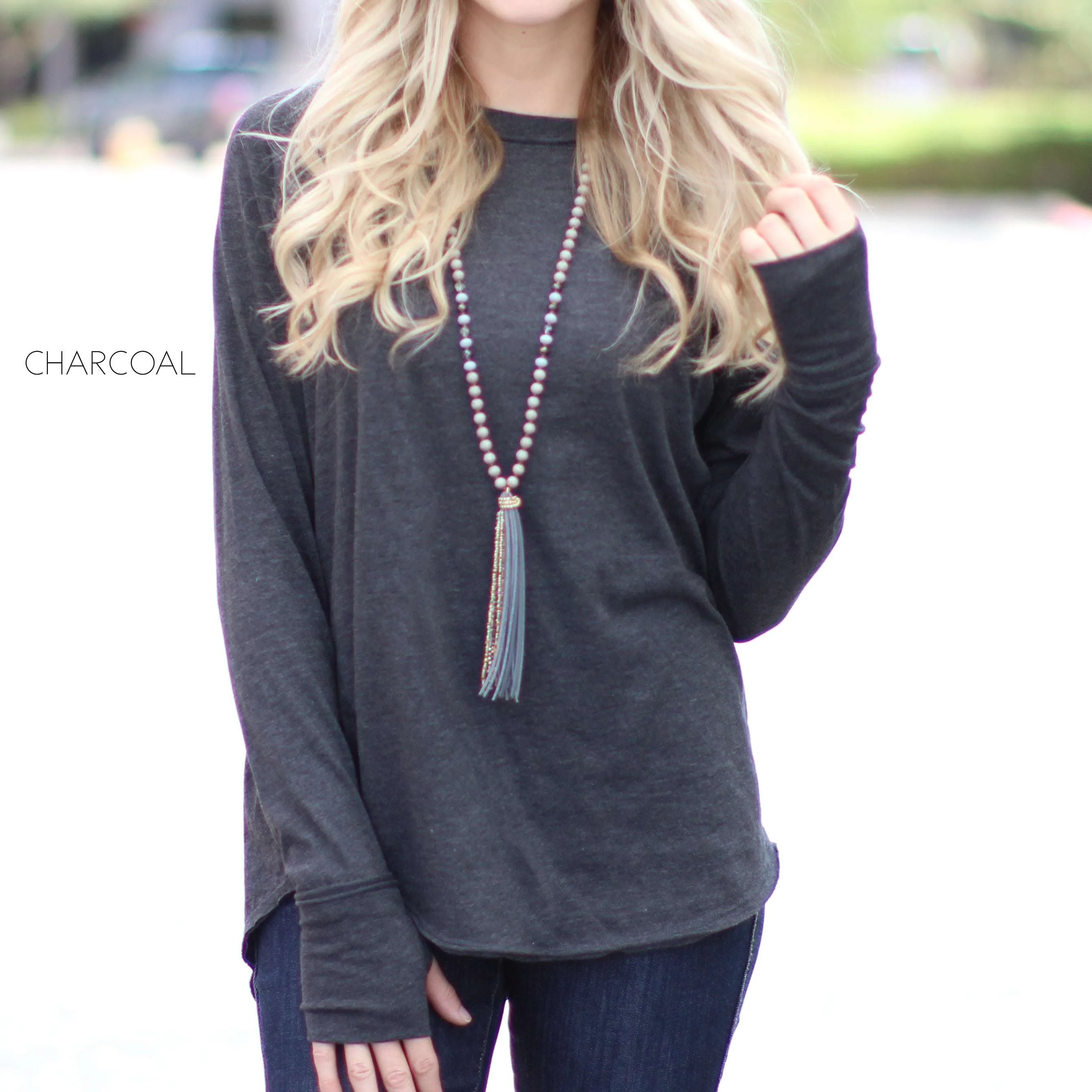 Thumbhole Flowy Tunic | S-XL