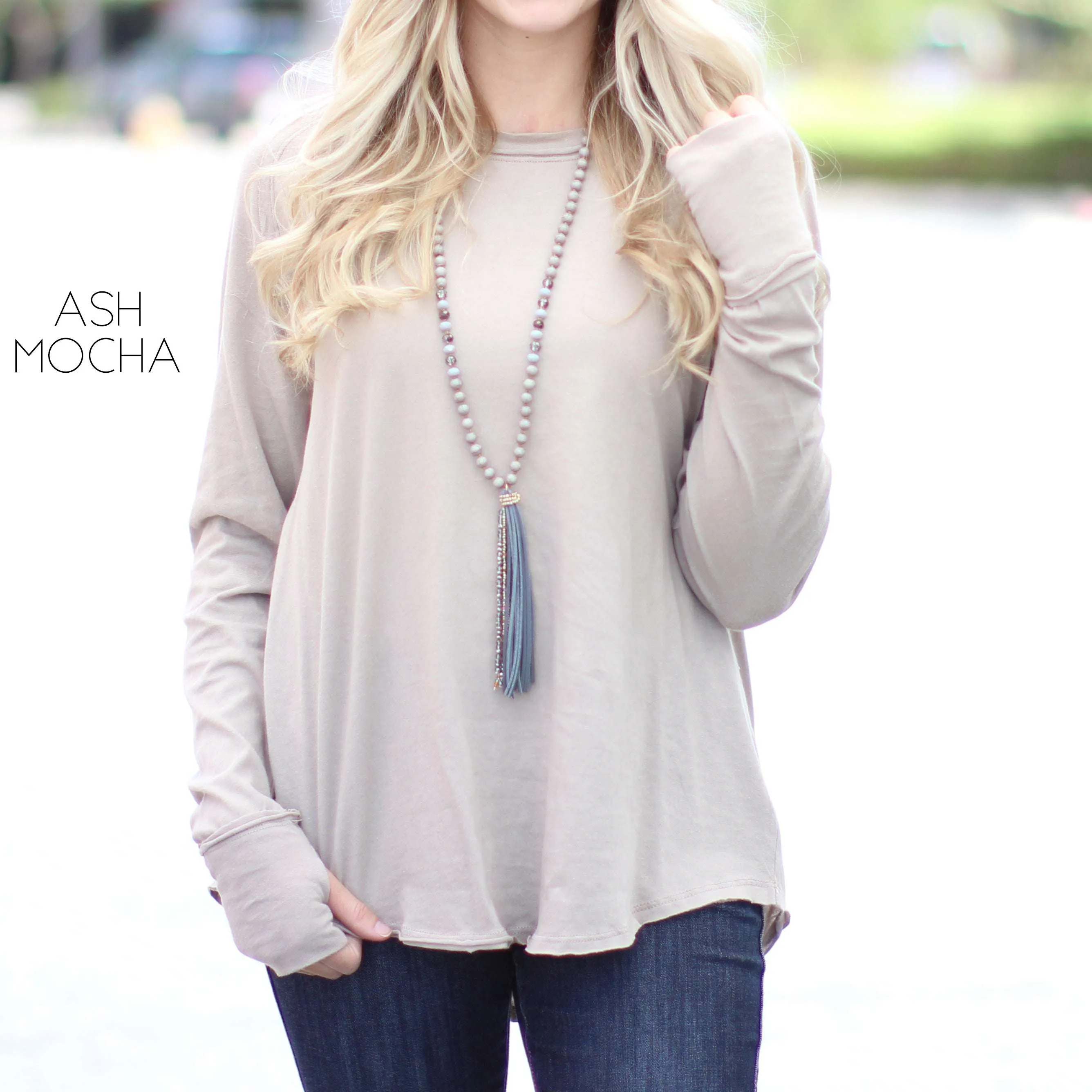 Thumbhole Flowy Tunic | S-XL