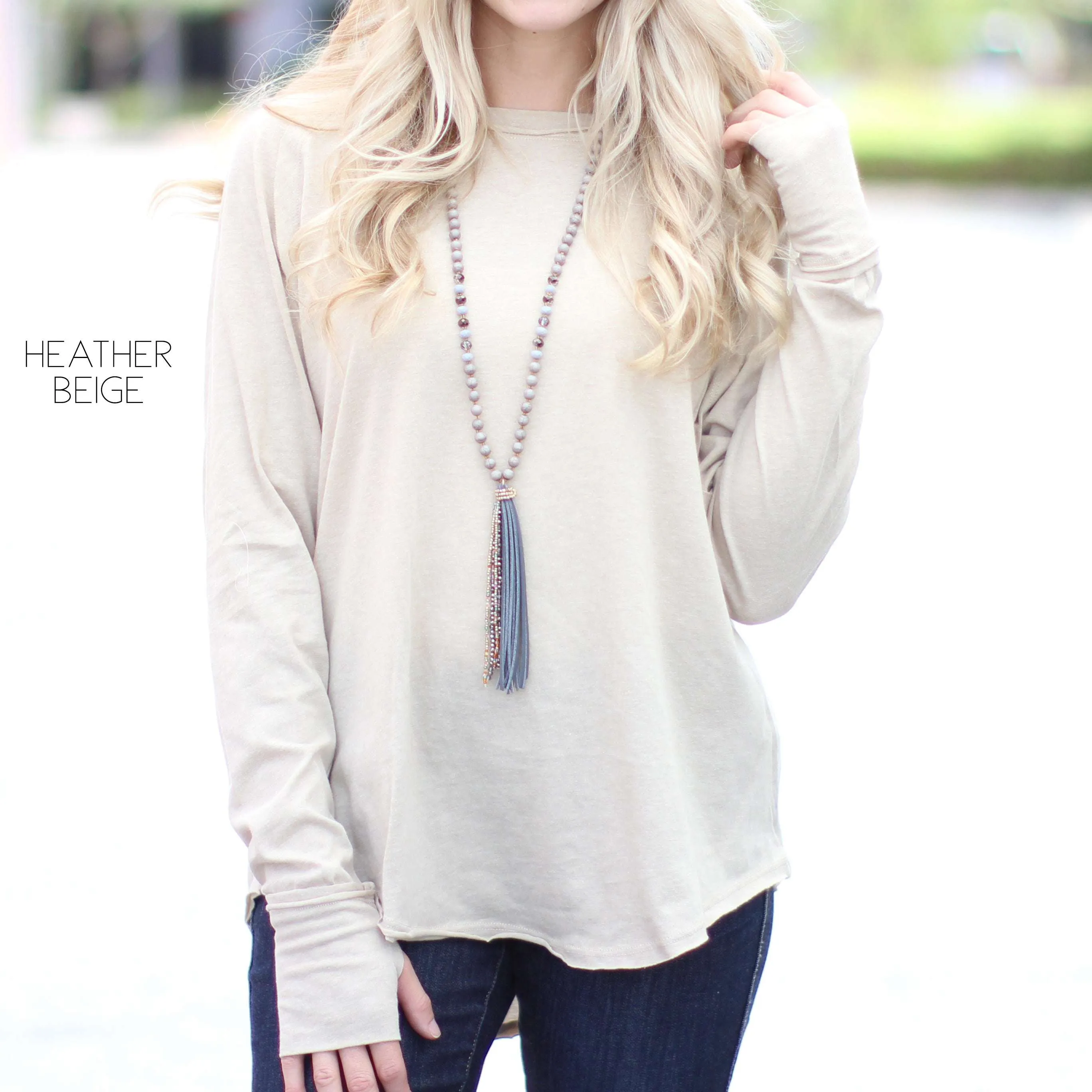 Thumbhole Flowy Tunic | S-XL