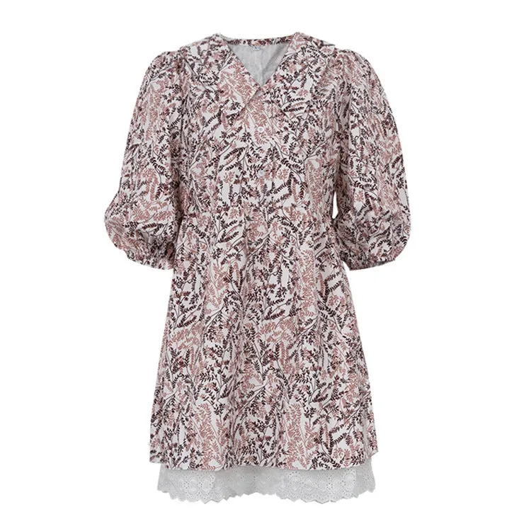 Vestido Clarice Curto Mangas Bufantes